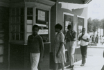 Student protesters outside State Theater, Farmville, Va., August 1963, #085