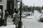 Student protesters outside State Theater, Farmville, Va., August 1963, #082
