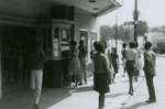 Student protesters outside State Theater, Farmville, Va., August 1963, #080