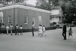 Students on Main Street, Farmville, Va., July 1963