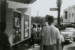 Student protesters outside State Theater, Farmville, Va., August 1963, #078