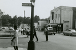 Student protesters outside State Theater, Farmville, Va., August 1963, #038