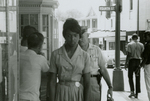 Student protesters outside State Theater, Farmville, Va., August 1963, #135