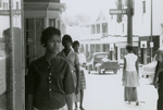 Student protesters outside State Theater, Farmville, Va., August 1963, #133