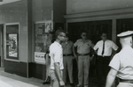 Student protesters outside State Theater, Farmville, Va., August 1963, #072