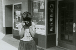 Student protesters outside State Theater, Farmville, Va., August 1963, #069