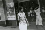 Student protesters outside State Theater, Farmville, Va., August 1963, #068