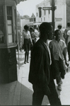 Student protesters outside State Theater, Farmville, Va., August 1963, #064
