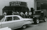Student protesters outside College Shoppe, Farmville, Va., July 1963, #020