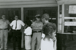 Student protesters outside State Theater, Farmville, Va., August 1963, #059