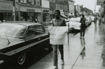 Student protesters on Main Street, Farmville, Va., July 1963, #007