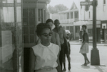 Student protesters outside State Theater, Farmville, Va., August 1963, #128