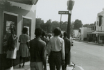 Student protesters outside State Theater, Farmville, Va., August 1963, #053