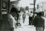 Student protesters outside State Theater, Farmville, Va., August 1963, #051