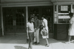 Student protesters outside State Theater, Farmville, Va., August 1963, #046