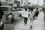 Student protesters on Main Street, Farmville, Va., July 1963, #015