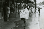 Student protesters on Main Street, Farmville, Va., July 1963, #019