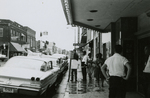 Student protesters outside State Theater, Farmville, Va., July 1963, #008