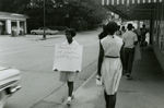 Protesters demonstrating near A&P, Farmville, Va., July 1963, #010