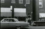 Men standing on Main Street, Farmville, Va., July 1963, #001