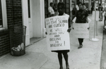 Student protesters on Main Street, Farmville, Va., July 1963, #004