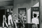 Student protesters outside State Theater, Farmville, Va., July 1963, #002