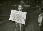 Protester with sign, unknown Virginia location, [undated], #002