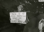 Protester with sign, unknown Virginia location, [undated], #003