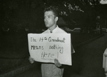 Protester with sign, unknown Virginia location, [undated], #012
