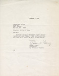 Letter from Walter Foery to William J. Thomas, 1976 November 2 by Walter A. Foery