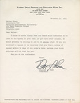 Letter from William J. Thom to Walter A. Foery, 1975 November 21 by William J. Thom