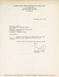 Letter from William J. Thom to Walter A. Foery, 1976 November 30 by William J. Thom