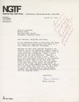Letter from Bruce Voeller to John M. McCarthy and Walter Foery, 1976 March 11 by Bruce Voeller