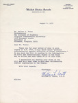 Letter from William L. Scott to Walter A. Foery, 1975 August 6 by William L. Scott