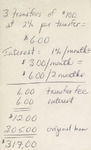 Receipts and Checks, Gay Alliance of Students v. Matthews, 1975 December 5 and 9 by Walter A. Foery
