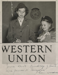 Commissioner of the Richmond Girl Scout Organization Mrs. James H. Thompson and Girl Scout Jane Kent Pinckney, 1946-09-26