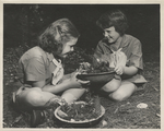 Girl Scouts Frances Norment and Mary Watt Frischkorn, 1950