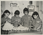 Girl Scouts Making Dolls, 1950