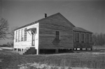 Peaks Elementary School, Prince Edward County, Va., rear view of building, 1962-1963 by Edward H. Peeples