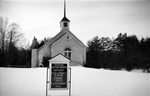 Worsham Baptist Church and Worsham Academy, Worsham, Va., front view of church, 1962-1963