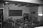 Worsham Baptist Church and Worsham Academy, Worsham, Va., classroom interior, 1962-1963