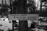 Sign ("Taxation"), Powhatan County, Va., 1962-1963 by Edward H. Peeples