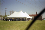 Robert Russa Moton Museum, Farmville, Va., 50th anniversary of the student strike, view of tent, 2001 by Edward H. Peeples