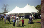 Robert Russa Moton Museum, Farmville, Va., 50th anniversary of the student strike, view of tent, 2001 by Edward H. Peeples