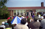 Robert Russa Moton High School, Farmville, Va., national historic designation ceremonies, view of participants, 1998 by Edward H. Peeples