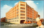 L&M, Chesterfield, and Lark cigarette factory [no title] by Colourpicture Publishers, Inc. Boston