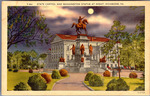 State Capitol and Washington Statue at Night, Richmond, Va. by Asheville Post Card Co., Asheville, N.C.