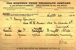 Telegram from James W. Allison to T. Henry Randall 1894, September 24 by James W. Allison