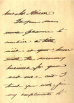 Letter from Percy Griffin to James W. Allison, 1894 March 24 by Percy Griffin