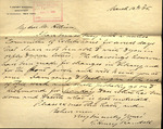 Letter from T. Henry Randall to James W. Allison, 1895 March 12 by Henry T. Randall